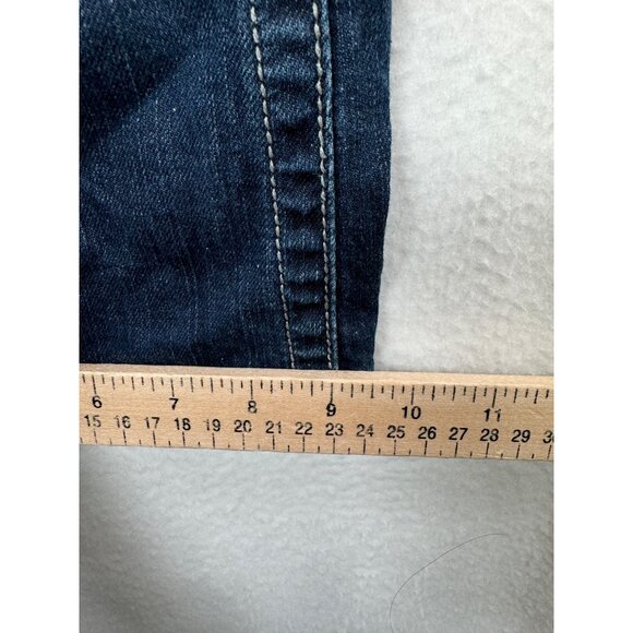 Grace in LA easy fit flare jeans beaded embroidered Y2K 90s sz‎ 29 - Picture 8 of 13